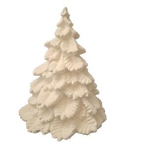 Spruce Tree 7&quot; Ceramic Bisque, Ready to Paint