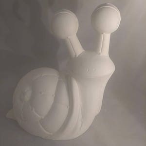 Pookey Snail  11&quot; x 10&quot; Ceramic Bisque, Ready To Paint