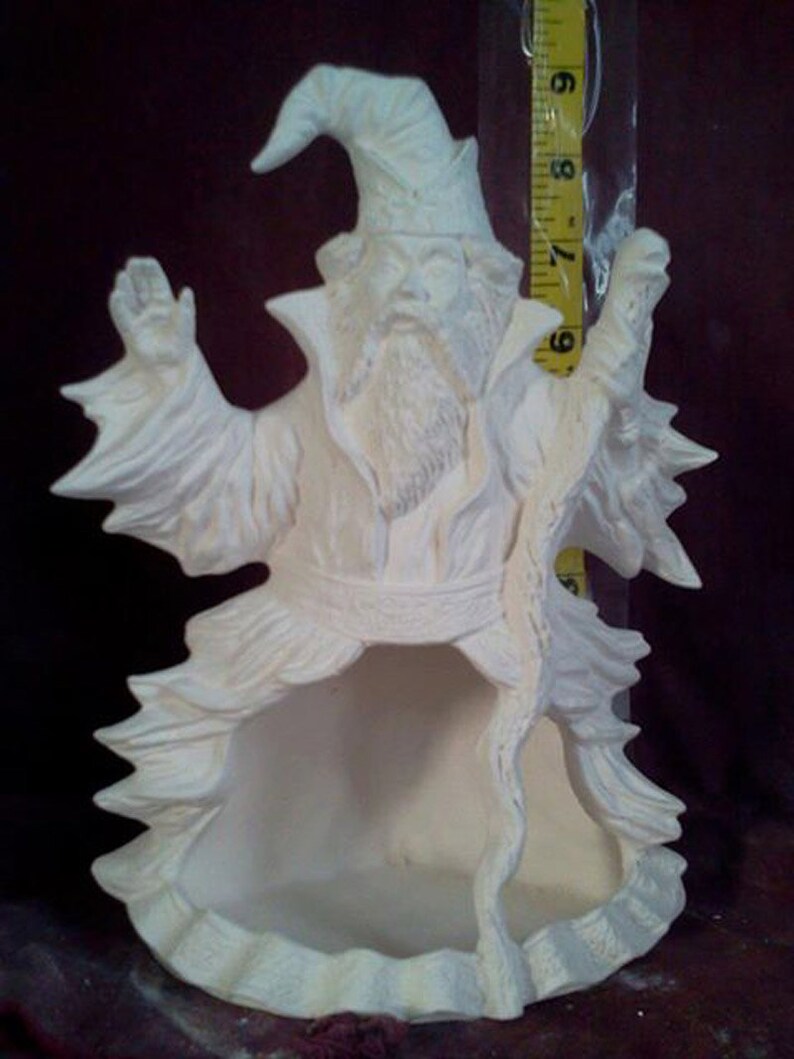 Wizard Chimnea 8 Ceramic Bisque Ready to Paint Etsy