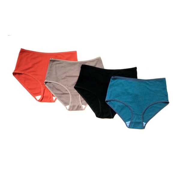 Merino Wolle Slip: Klassischer Mid-Rise, Thermo-Slip