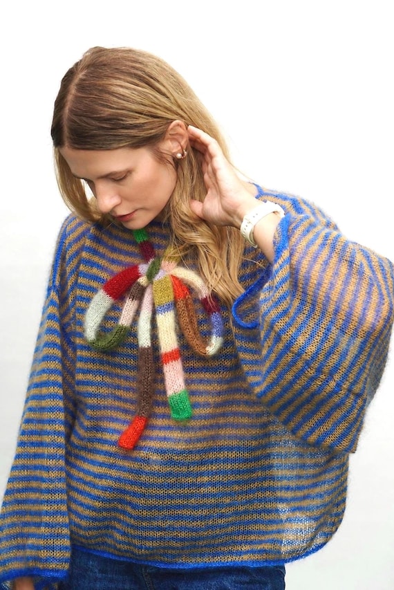 Mini Color Block Scarf by Egretta Garzetta