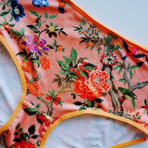 Panties with flowers and birds. Very comfortable and beautiful Panties for women. All sizes. Free shipping.