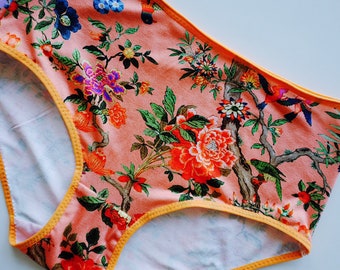 Panties with flowers and birds. Very comfortable and beautiful Panties for women. All sizes. Free shipping.