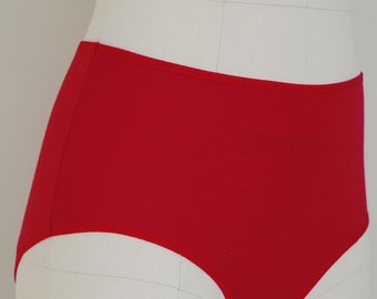 Comfortable Plus Size Organic Modal Briefs in sexy red. Available in All Sizes. very soft materials. Minimalist style.