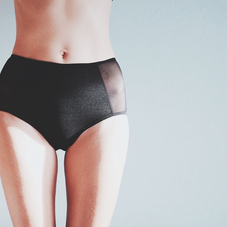 Black Mesh Fabric Panties. Hipster Style Panties. All Size. Etsy UK
