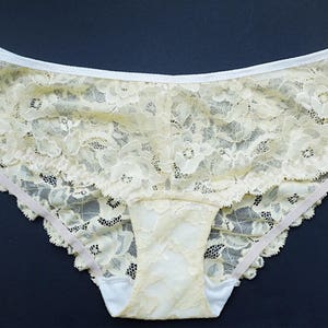 Yellow Lace Panties -  New Zealand