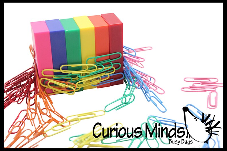 Color Sort Busy Bag Toy Sort Colorful Paperclips on Etsy