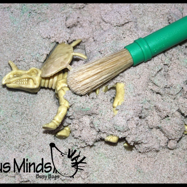 Dinosaur Dig Excavation Sensory Bin Toy - Dino skeleton, fossil Game