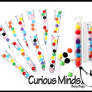 PDF FILE - Tube Pattern matching Preschool Busy Bags