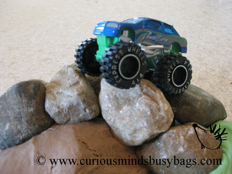 Monster Truck Playdoh Kit Inspire creativity. Busy Bag Etsy