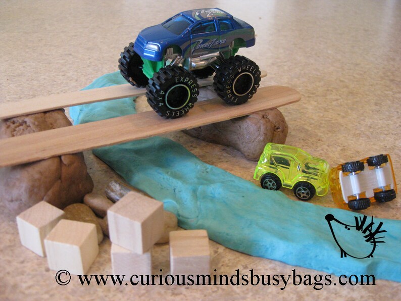 Monster Truck Playdoh Kit Inspire creativity. Busy Bag Etsy
