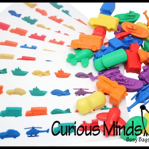 Transportation Vehicles Patterns Busy Bag - Cars, Bus, Helicoptor, Boat, Train, Planes - Educational Toy with Vehicle Manipulatives