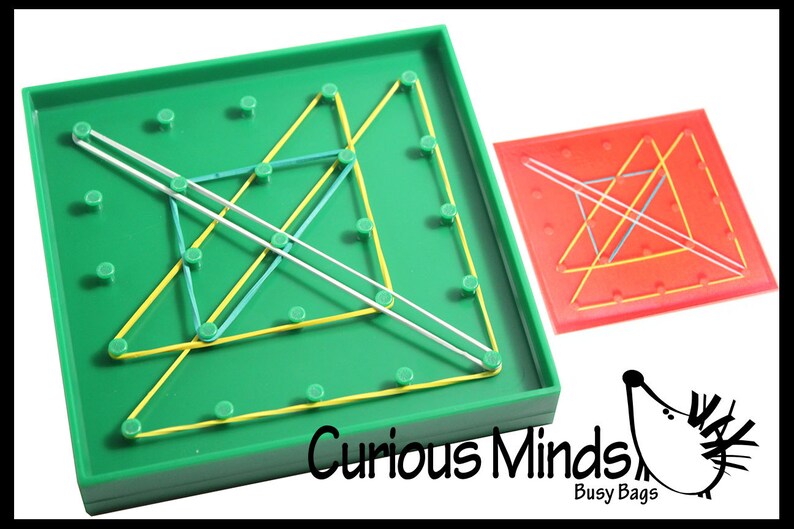 Pattern Matching Geoboard Learning Toy Early Math Toy Etsy