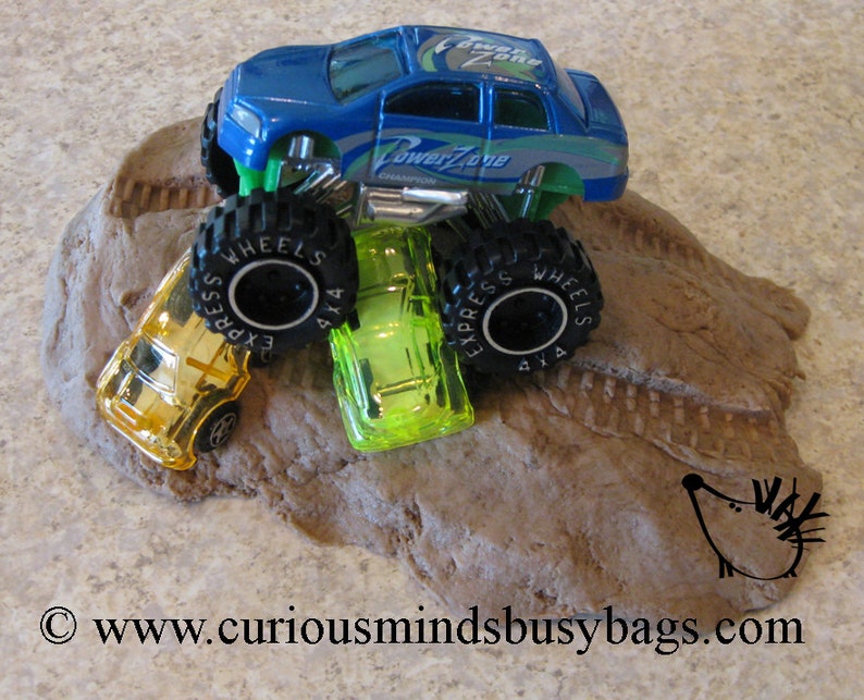 Monster Truck Playdoh Kit Inspire creativity. Busy Bag Etsy