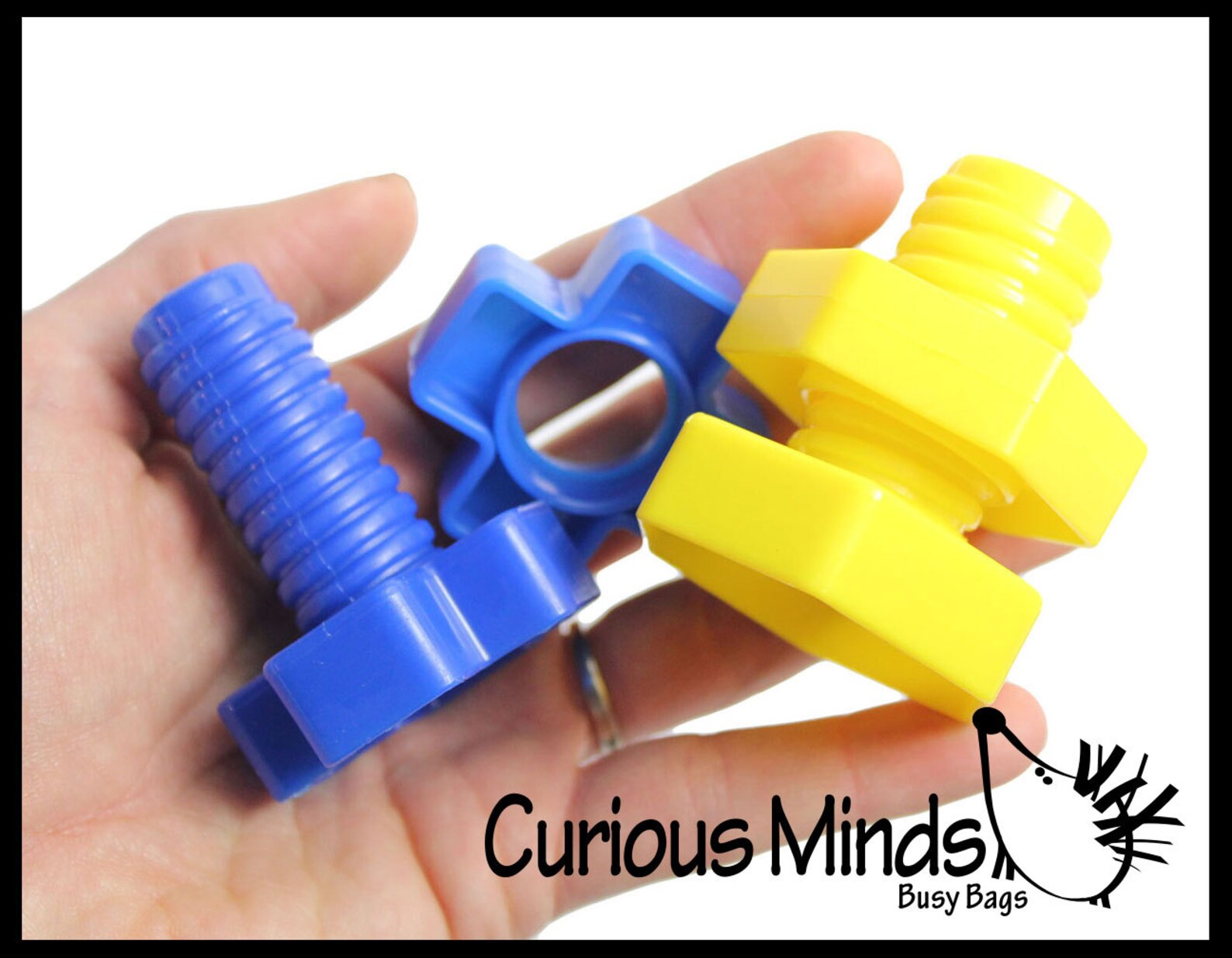 Large Plastic Nuts and Bolts Toy Fine Motor Montessori Etsy