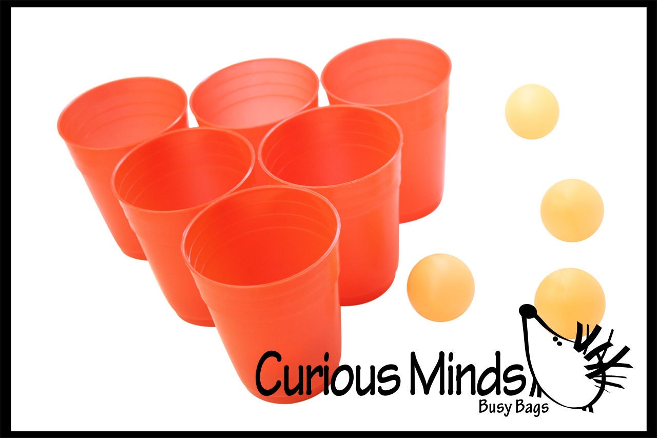 Fun Cups and Ball Game Bounce Target Shooting Game and Fine Motor