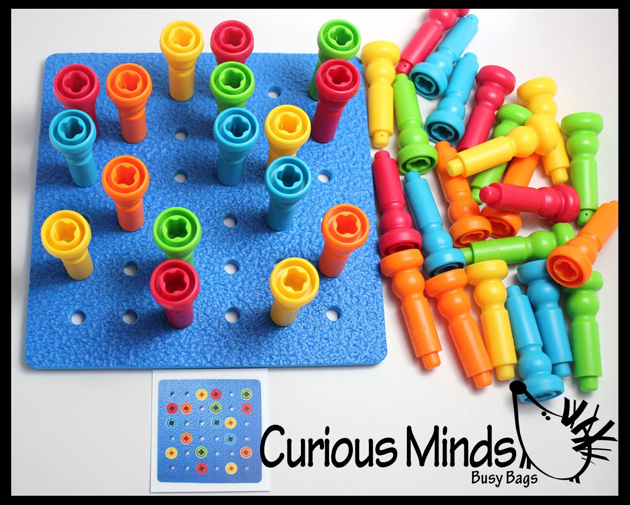 Problem Solving - Pattern Matching Busy Bag With Pegs and Board - Etsy