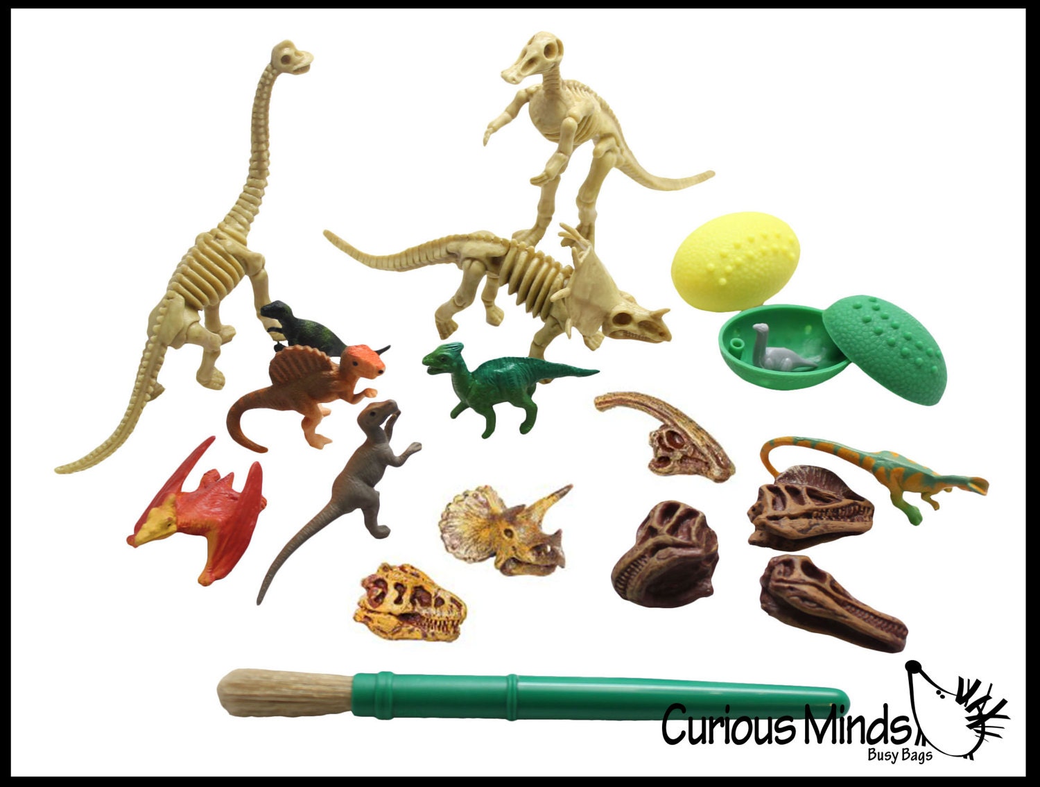 Dinosaur Dig Excavation Sensory Bin Toy - Dino Skeleton, Fossil Game - Etsy