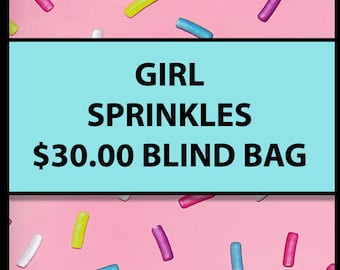 30.00 GIRL THEMED (Multiple Styles) - Fidget Blind Bag Mystery Bag -Assorted Random Popular Fidgets - Kids Gift Fun Sensory Toys ADHD Autism
