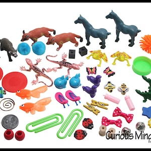 Preschool and Kindergarten Matching Activity with Miniature Objects - early learning toy