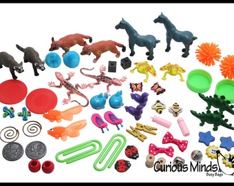 Preschool and Kindergarten Matching Activity with Miniature Objects - early learning toy