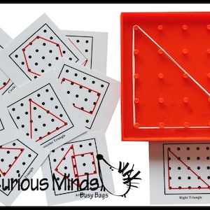 Mini Geoboard (vorm-, alfabet- en cijferkaarten beschikbaar)