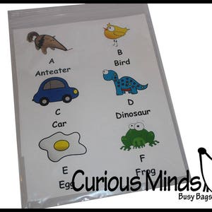 Verkauf - Alphabet Flash-Karten - beschäftigt Tasche - Montessori - Lernen der Alphabet Klingt