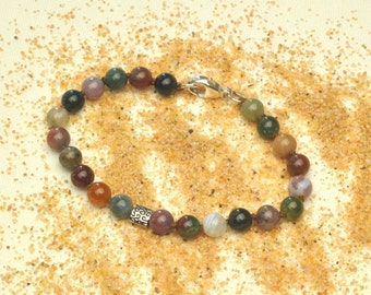 Fancy Jasper Gemstone Hand Knotted Bracelet