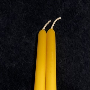 10 Inch Beeswax Tapers (pair)