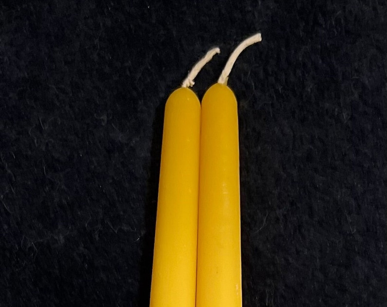 10 Inch Beeswax Tapers