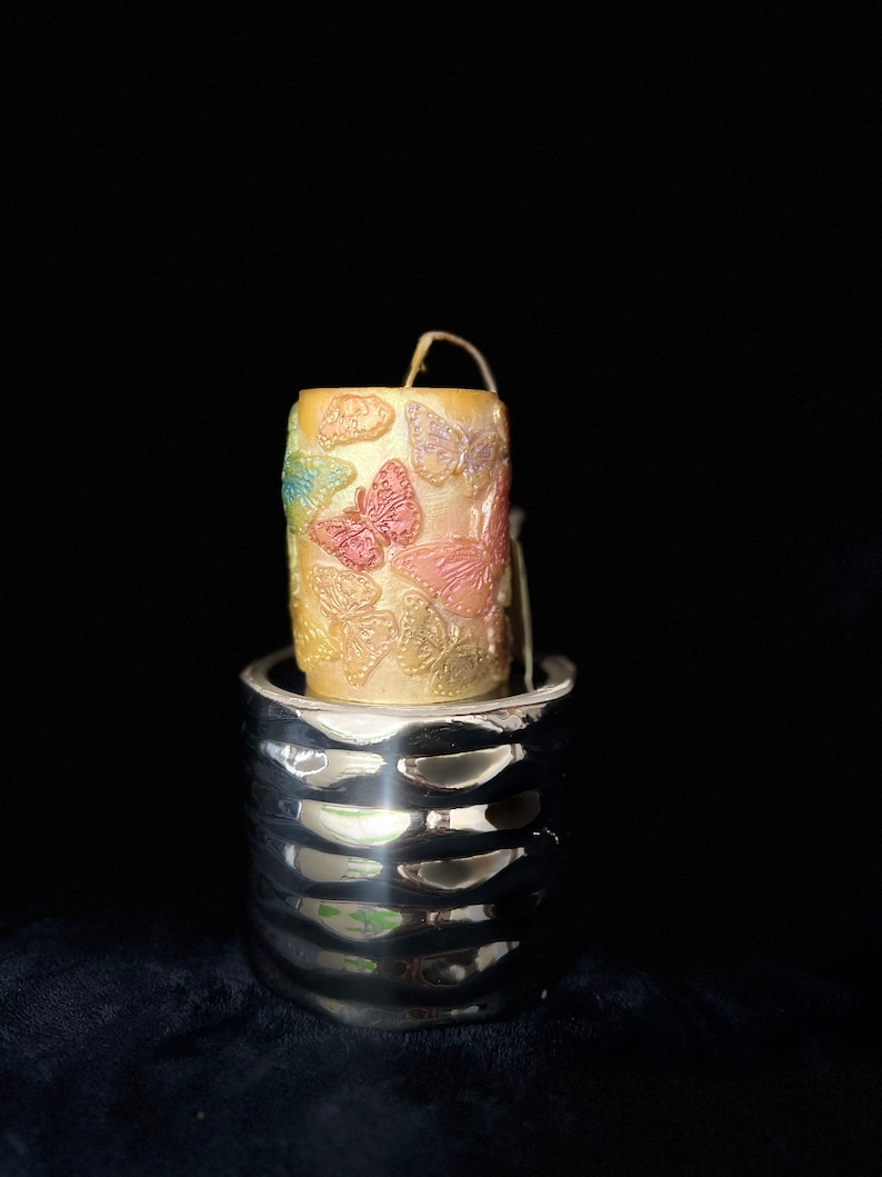 Beeswax Butterfly Candle