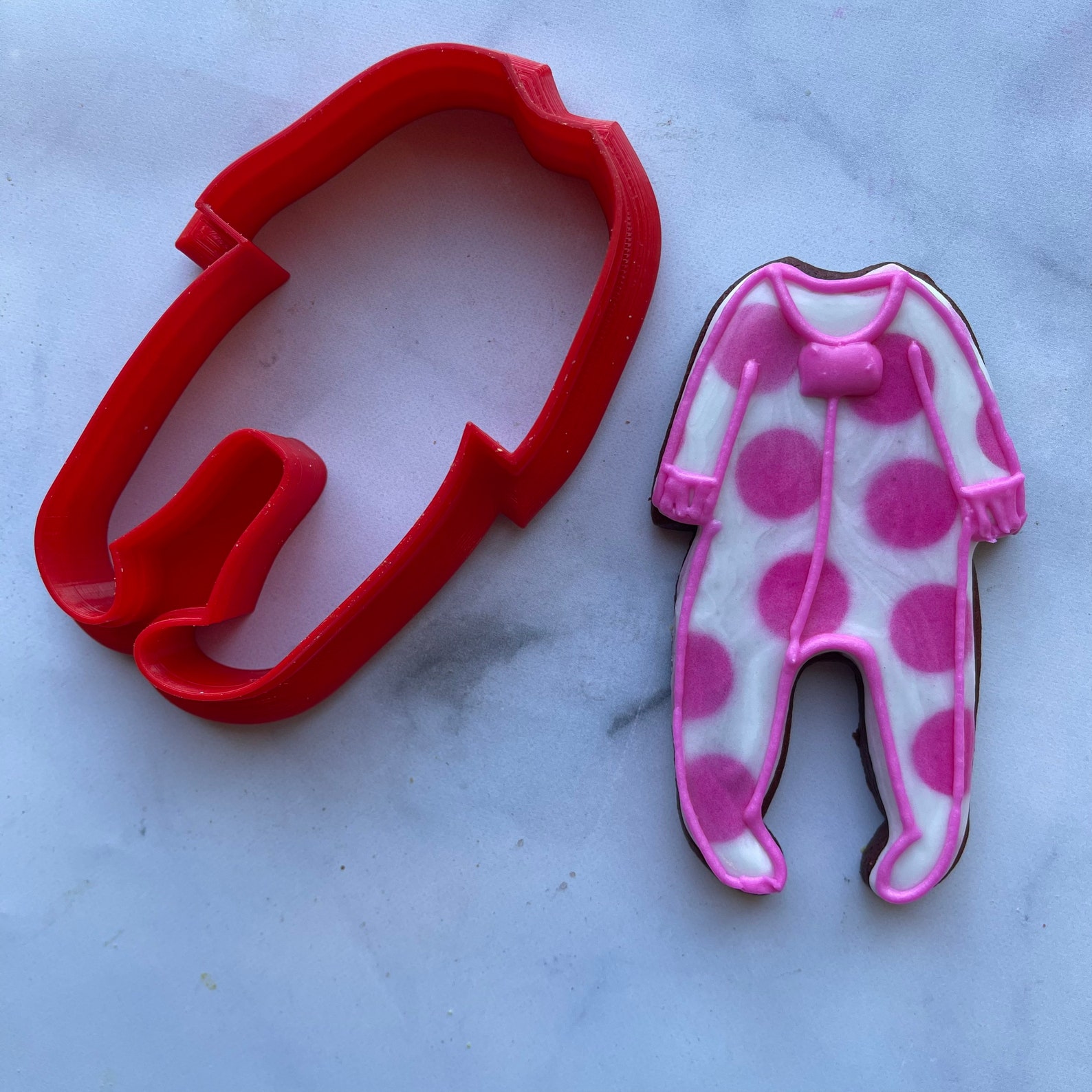 Baby Footie Pajamas Cookie Cutter STL File 4.5 Inch Tall Etsy UK