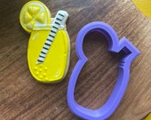 4 inch tall glass of lemonade cookie cutter STL file