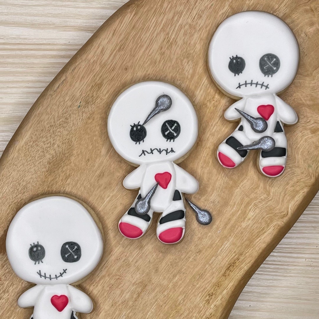 Voodoo Doll Cookie Cutter With 1 Inch Fondant Push Pin Cutter Etsy