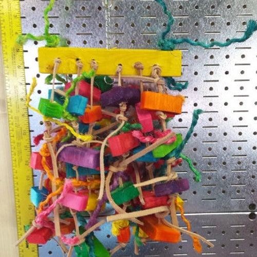 Parrot Toy Extra Large BIRDIE BOREDOM BUSTER Macaw Etsy