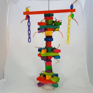 extra large  parrot toy **THE WOOD PILE*** macaw * african grey * cockatoo