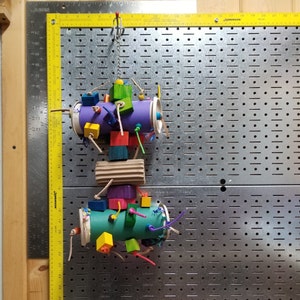 PARROT toy** the FORAGING TUBES**   perfect for pluckers