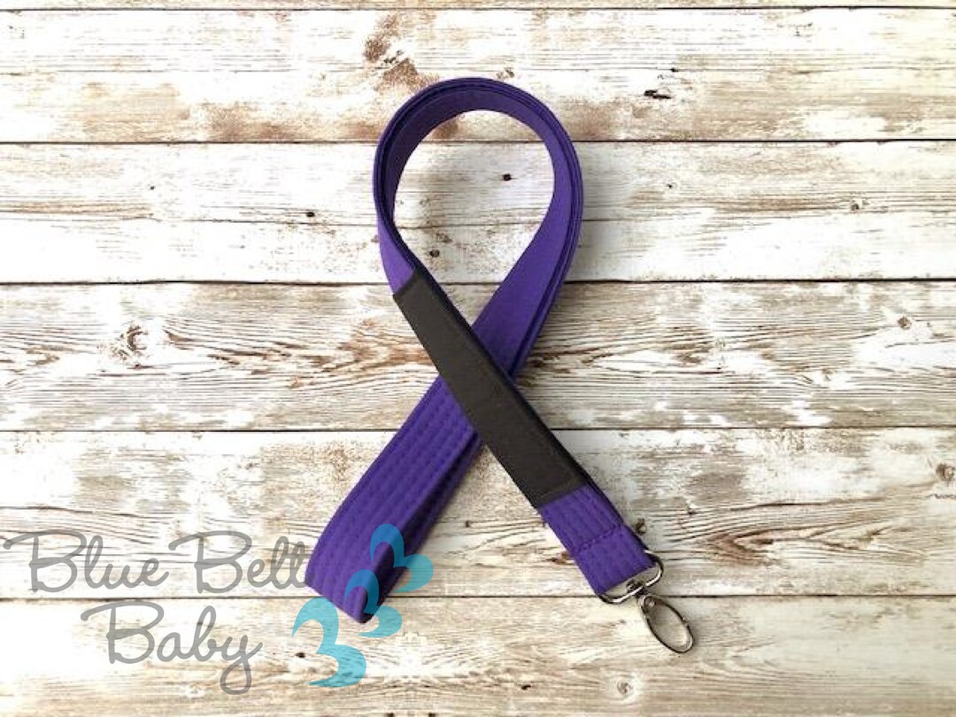 Bjj Jiu Jitsu Purple Belt Rank Lanyard Martial Arts Etsy