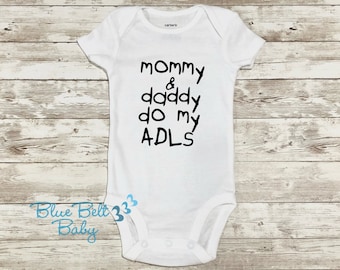 ADLs Occupational Therapy baby bodysuit child's handwriting