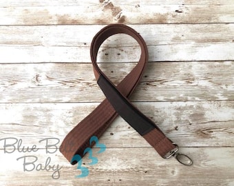 Bjj jiu jitsu brown belt rank lanyard martial arts