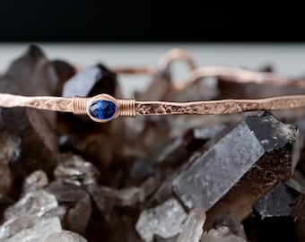 Sapphire Signature Bangle | September Birthstone Birthday and 5th Anniversary Gift | 14Kt Gold Filled or Sterling Silver Bracelet Jewelry