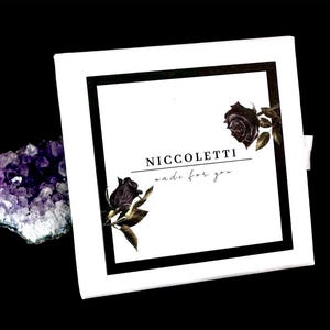 Brazalete delgado Royal de ópalo natural - Pulsera con la piedra natal de octubre imagen 11