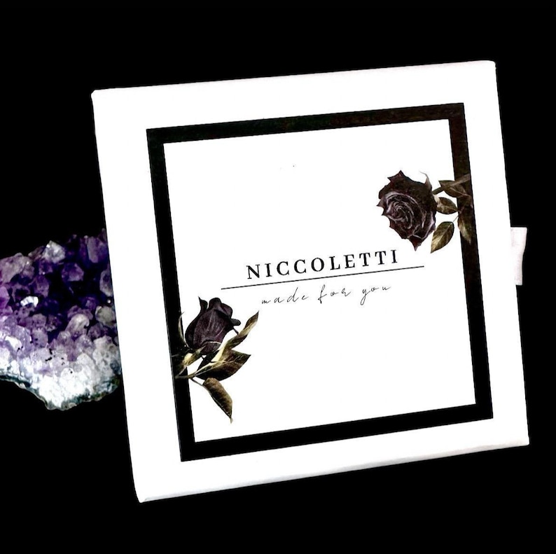 Brazalete delgado Royal de ópalo natural - Pulsera con la piedra natal de octubre imagen 11