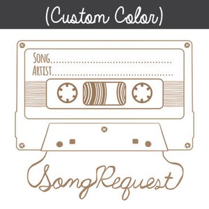 Song Request &amp; RSVP Card Mixtape Style 2 Digital - Etsy