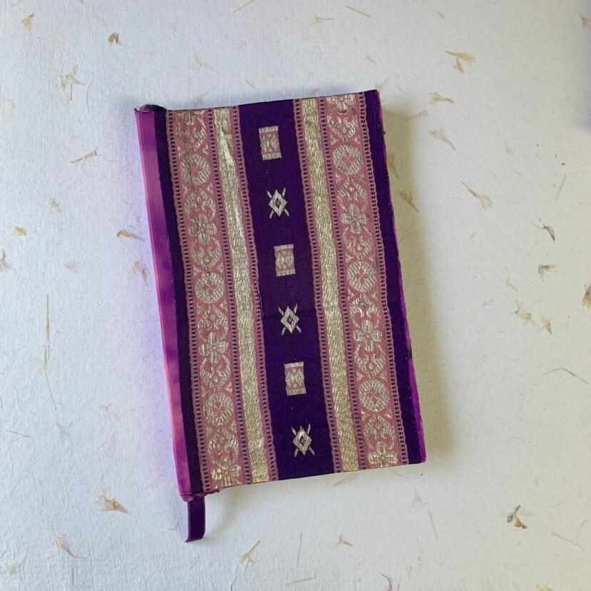 Purple and Pink Paperback, Writing Journal, Notebook, Taupe Pages ...