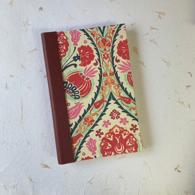 Fountain Pen Friendly Writing Journal Red Poppies Vintage