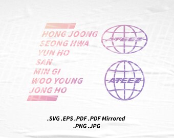 Ateez Logo Vector Etsy