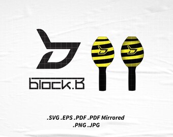 Block B Logo X Lightstick Bundle Fanart Drawing Svg Png Eps Etsy Finland