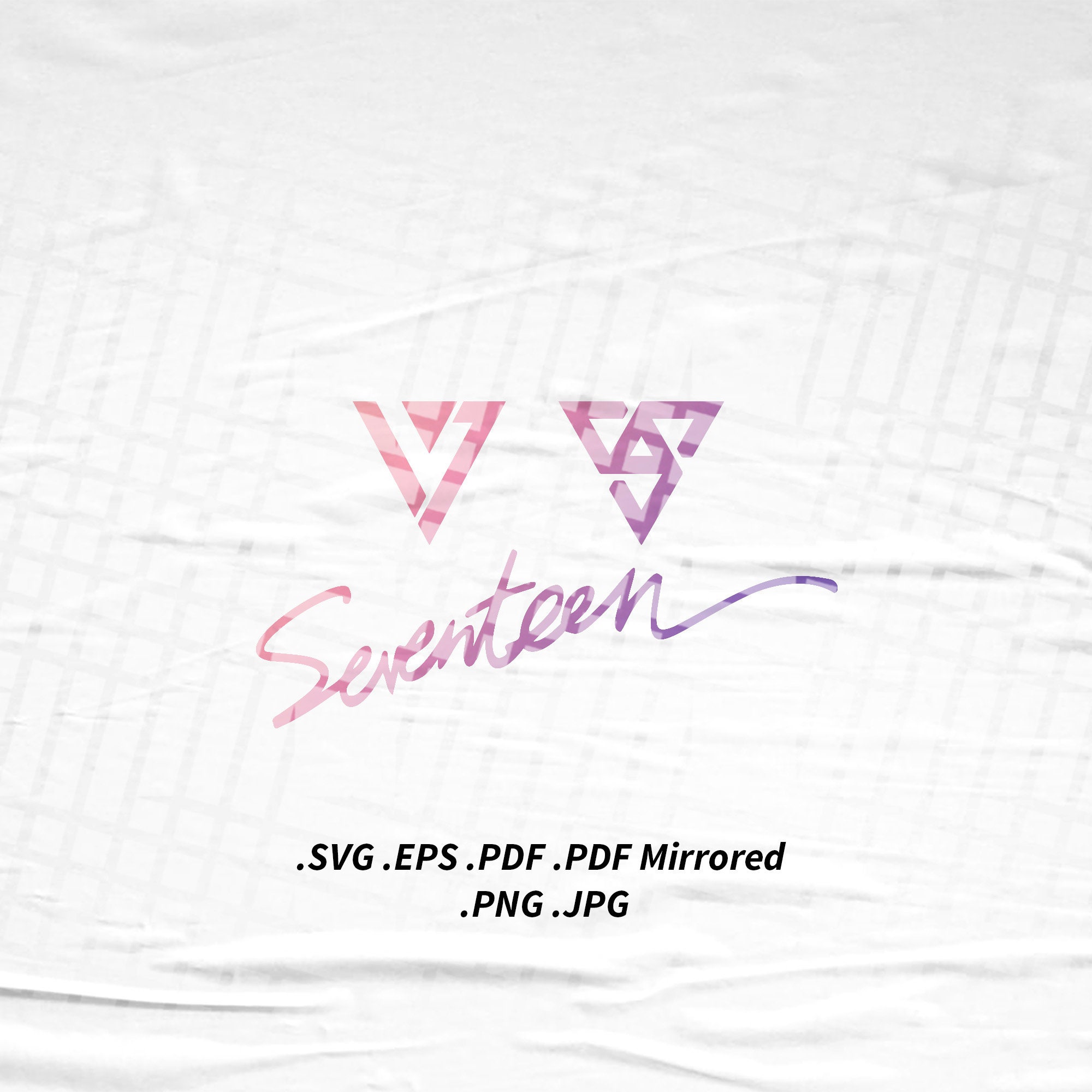 Seventeen Logo SVG Png Eps Pdf Vector Cutting File for Cricut Cameo Silhouette