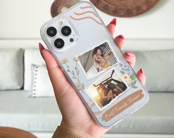 Personalized Phone Case, Add Photo of Your Friends, Gifts Idea for Best Friends, BFF Friends Forever Present, Case for iPhone 11 12 13 14 15